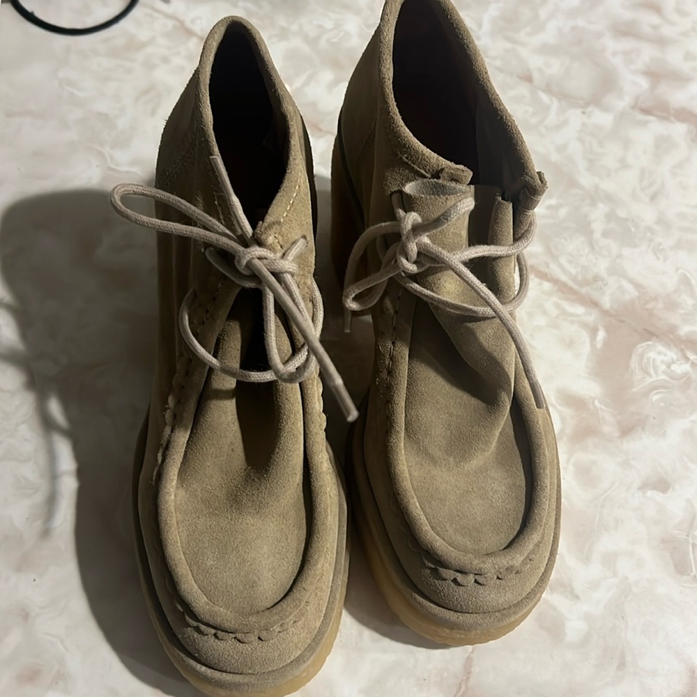 Chloe Jamie chunk women's booties sz 8 worn twice